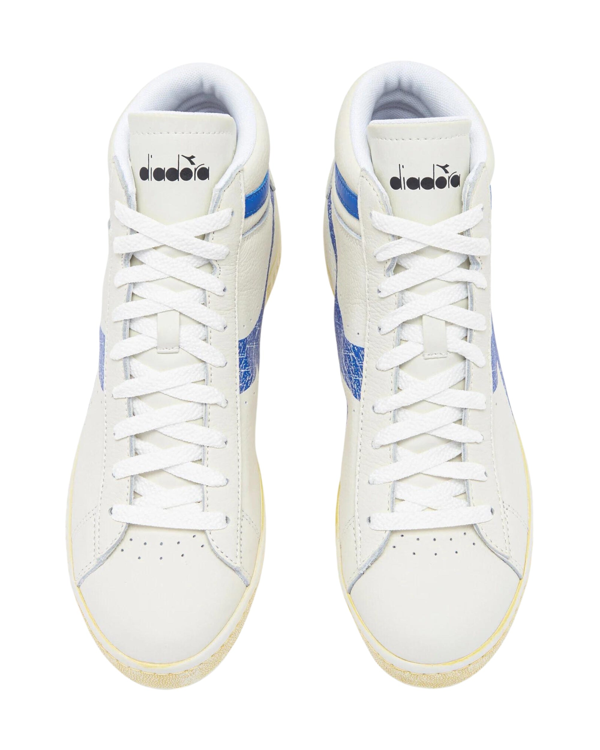 Diadora Game L High Retrò Pelle Bianco