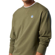North Sails Felpa manica lunga girocollo CREWNECK SWEATSHIRT verde militare 691220