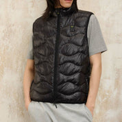 Blauer Gilet Smanicato Danny Full Zip Imbottito Ovatta Nero Uomo