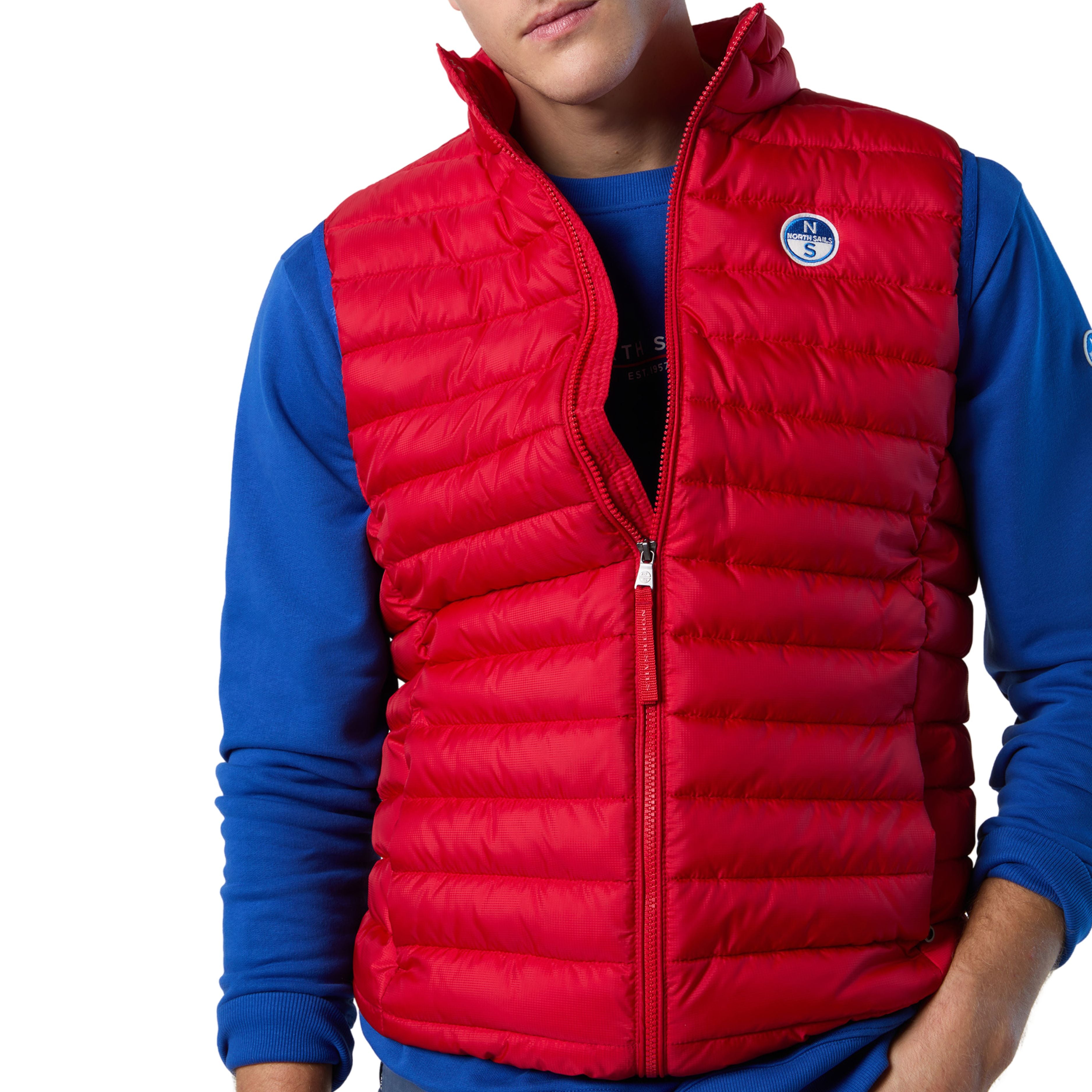 North Sails Gilet Smanicato Zip Crozet Vest tecnico outdoor antivento Tech 603272 0230