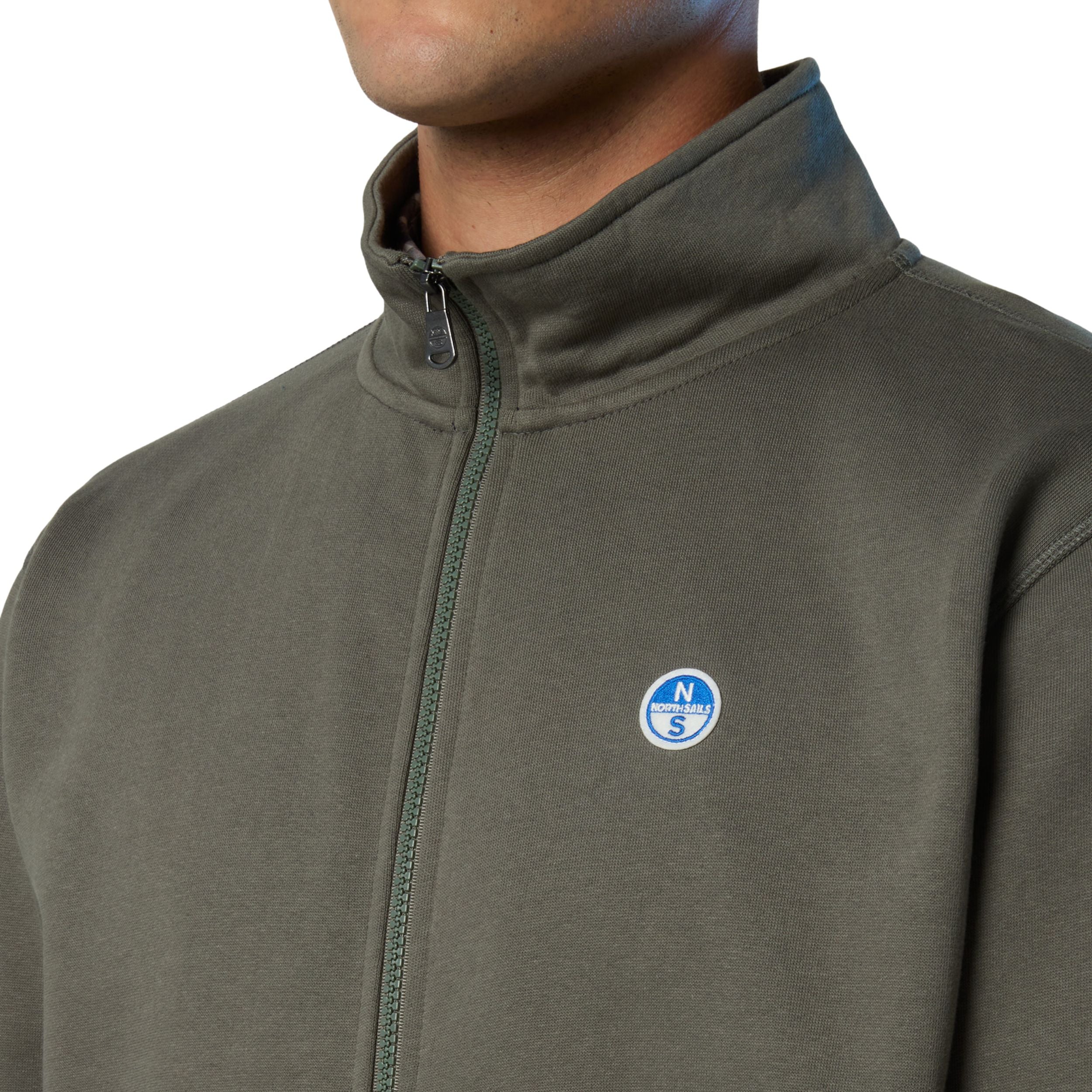 North Sails Felpa manica lunga BASIC FULL ZIP SWEATSHIRT city grey 691256-0921
