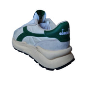 Diadora Heritage Sneaker Uomo Mercury Elite Sprint SW Tomaia in Pelle Bianco Verde