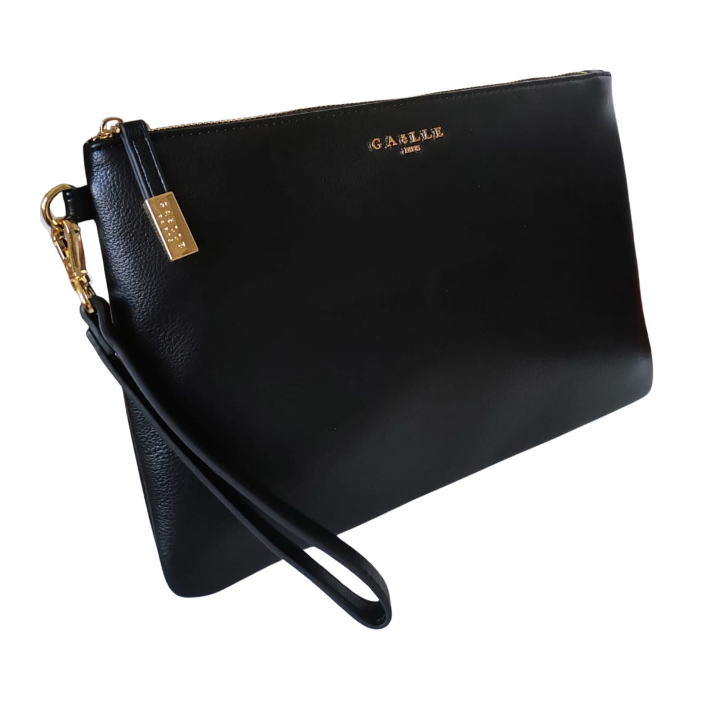 Gaelle Borsa a Mano Pochette in Ecopelle Nero Donna GAACW02320