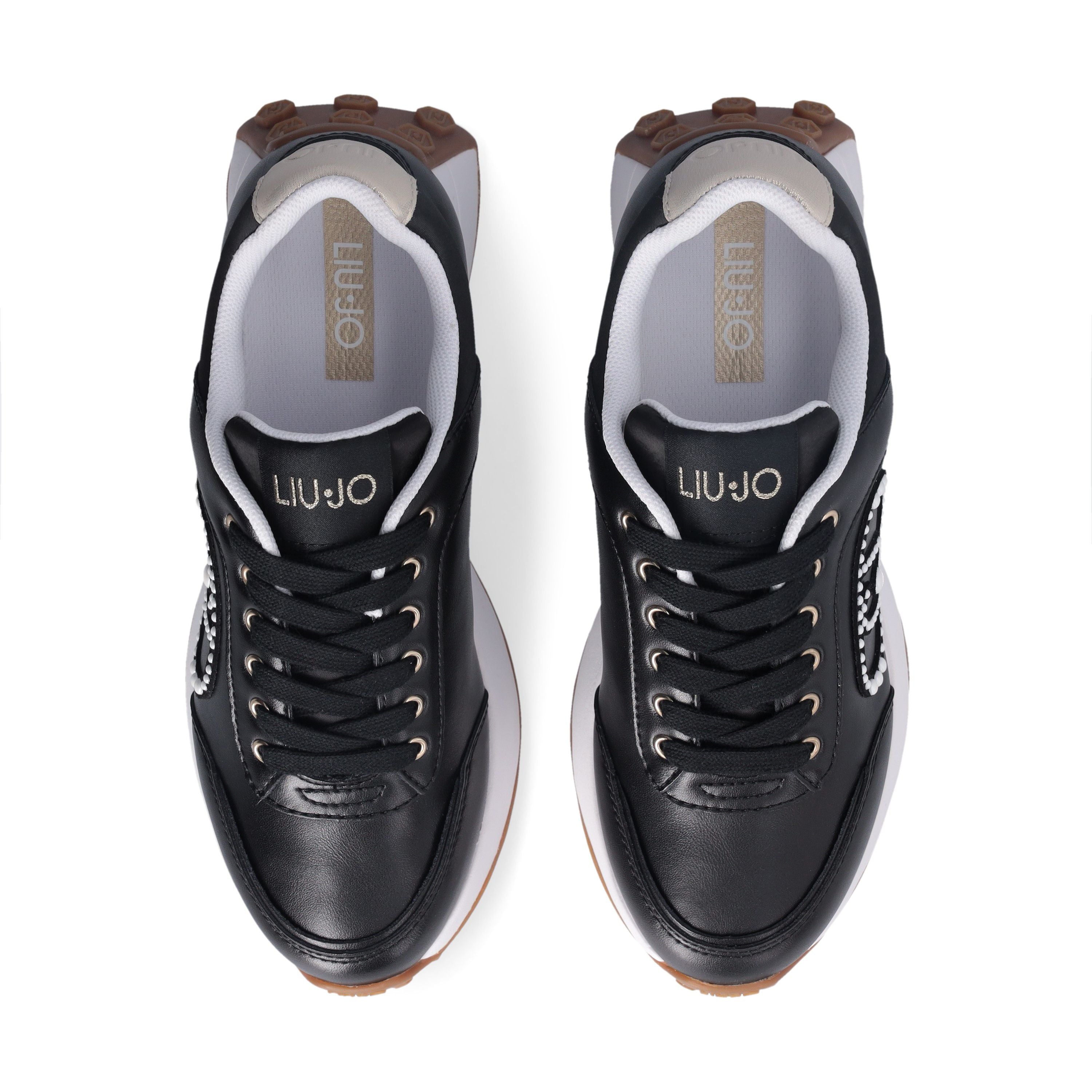 Liu Jo Scarpe Lolo 17 Sneakers in Pelle Nere black