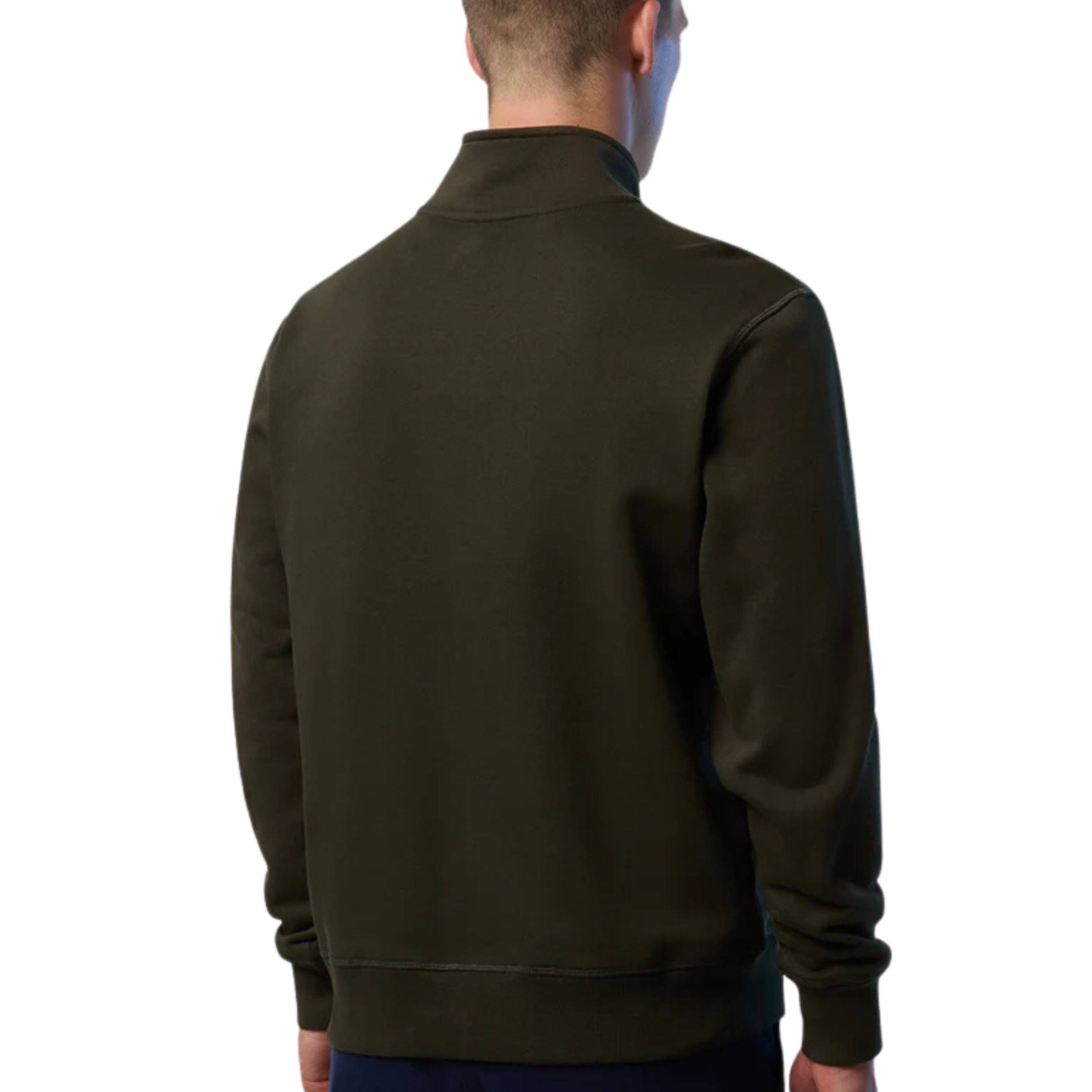 North Sails Felpa manica lunga BASIC FULL ZIP SWEATSHIRT verde militare 691256-0437