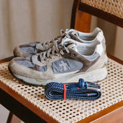 La Boucle cintura intrecciata pelle italiana intarsiata premium box regalo Pisa blu