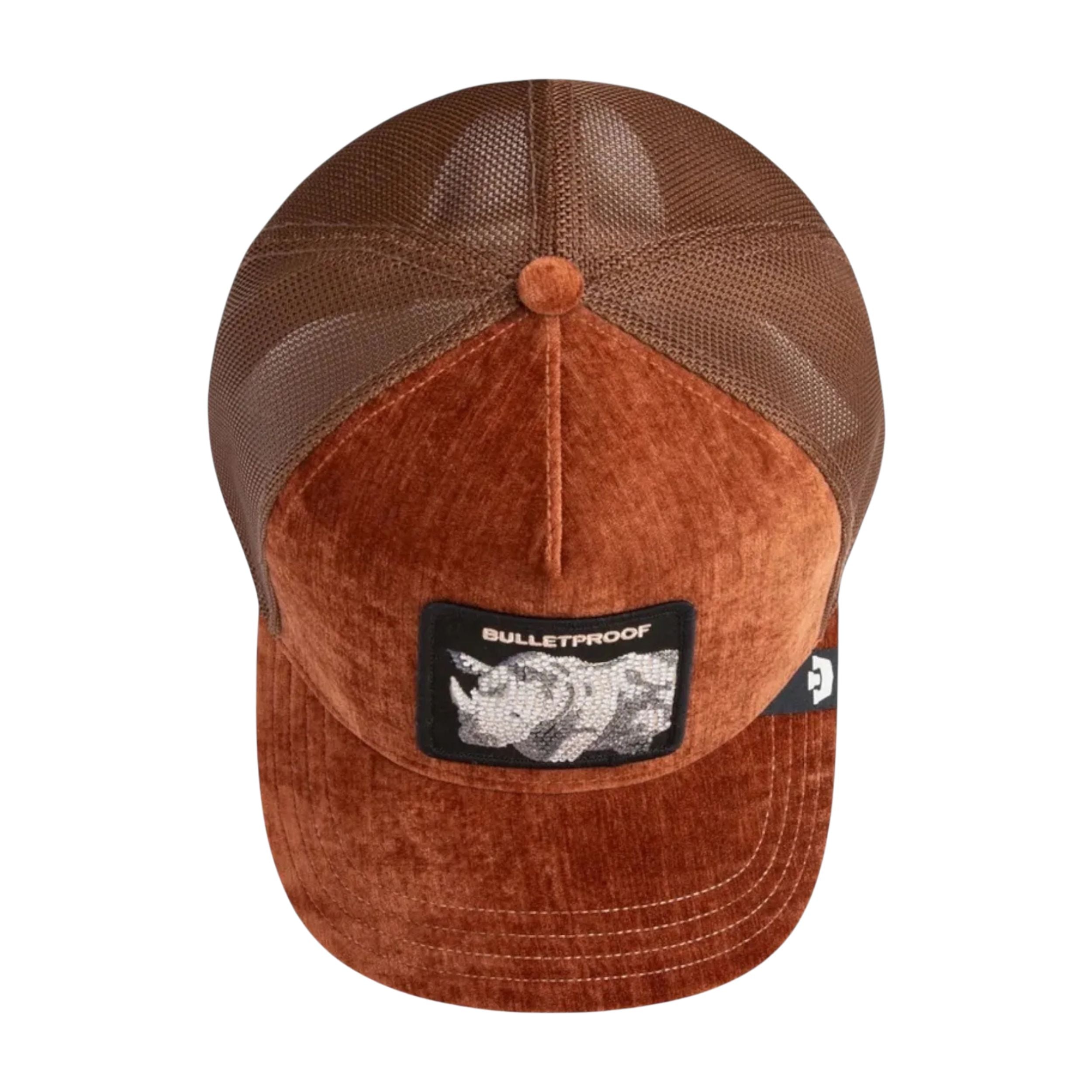 Goorin Bros. Cappellino Trucker Cap Invernale Iced Rinoceronte Marrone Unisex