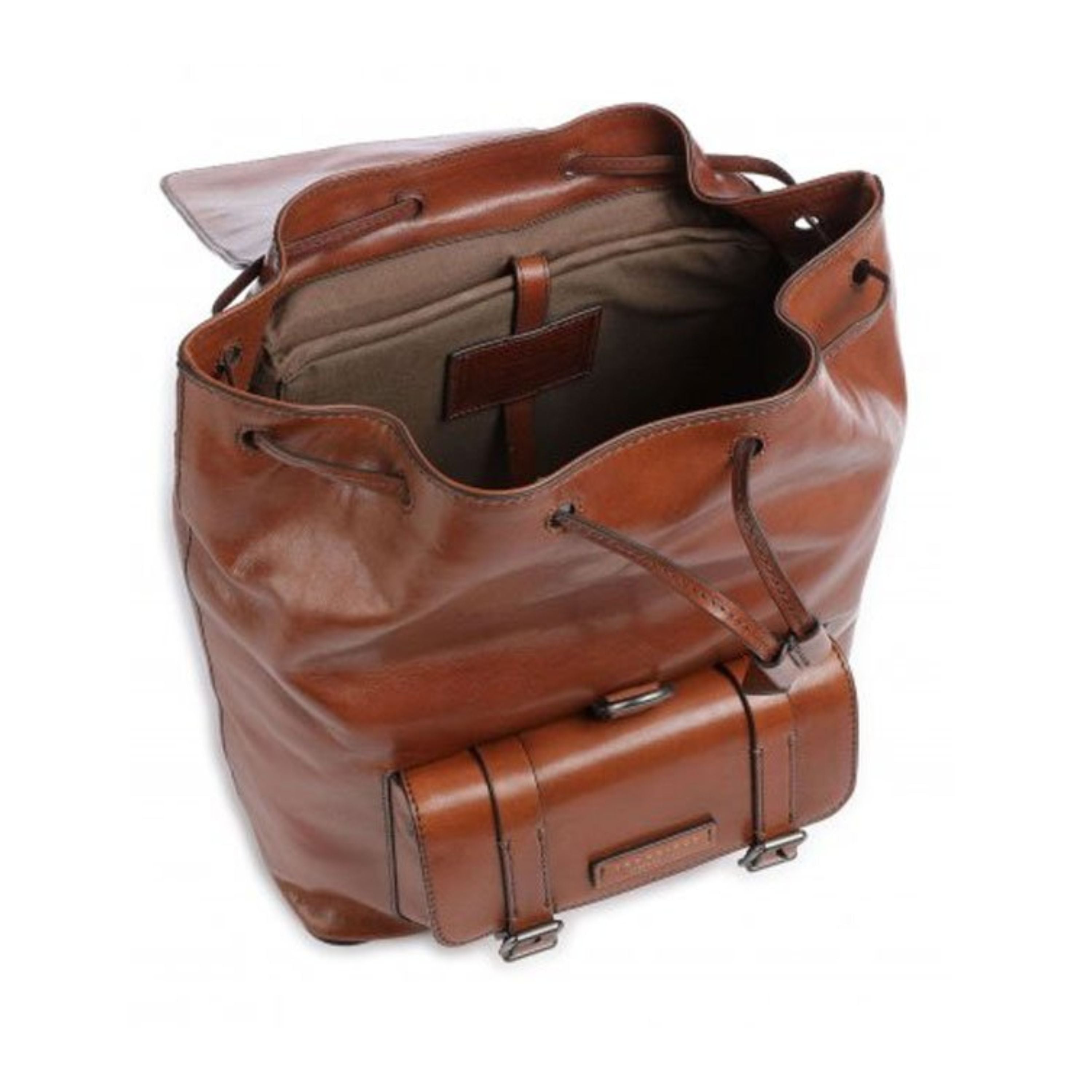The Bridge Zaino in Pelle Marrone Donna Uomo Cesare 461515D9