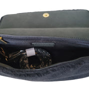 Gaelle Borsa a Spalla Rivestimento Esterno in Ecomontone Nero Donna GAACW02412