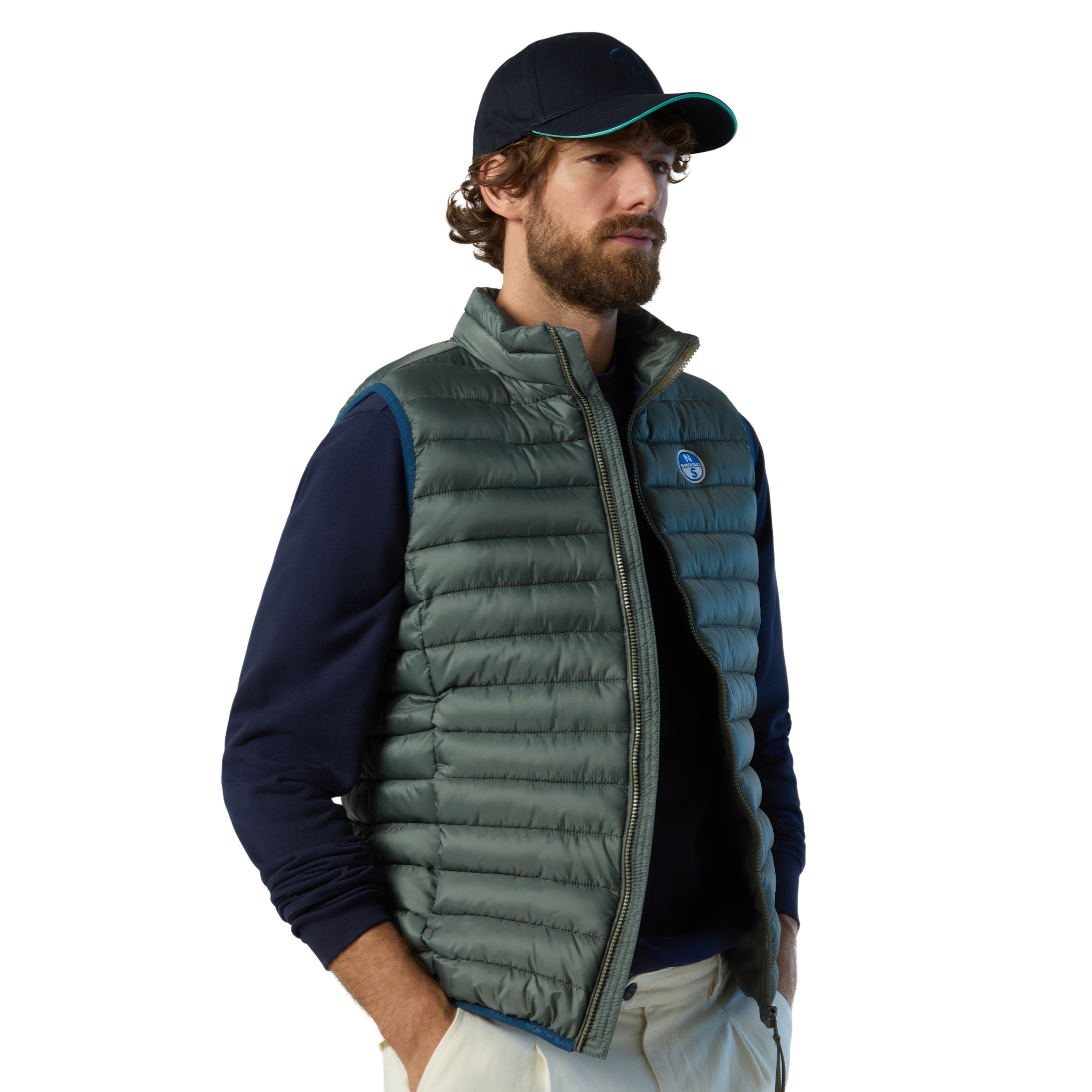 North Sails Gilet Smanicato Zip Crozet Vest tecnico outdoor antivento Tech 603272 0441