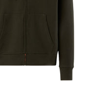 North Sails Felpa manica lunga Hoodie cappuccio full zip 691260 verde 0440