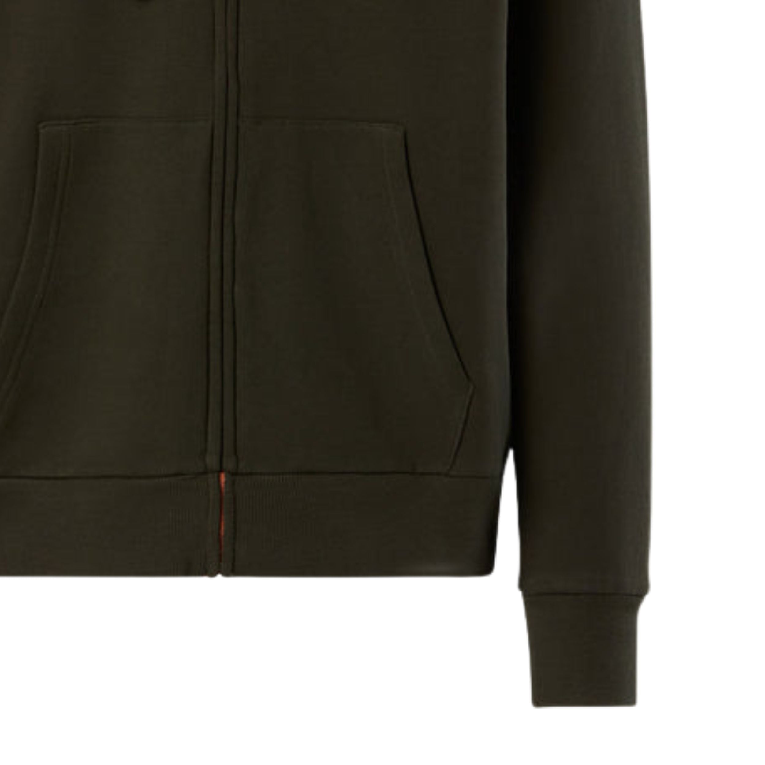 North Sails Felpa manica lunga Hoodie cappuccio full zip 691260 verde 0440