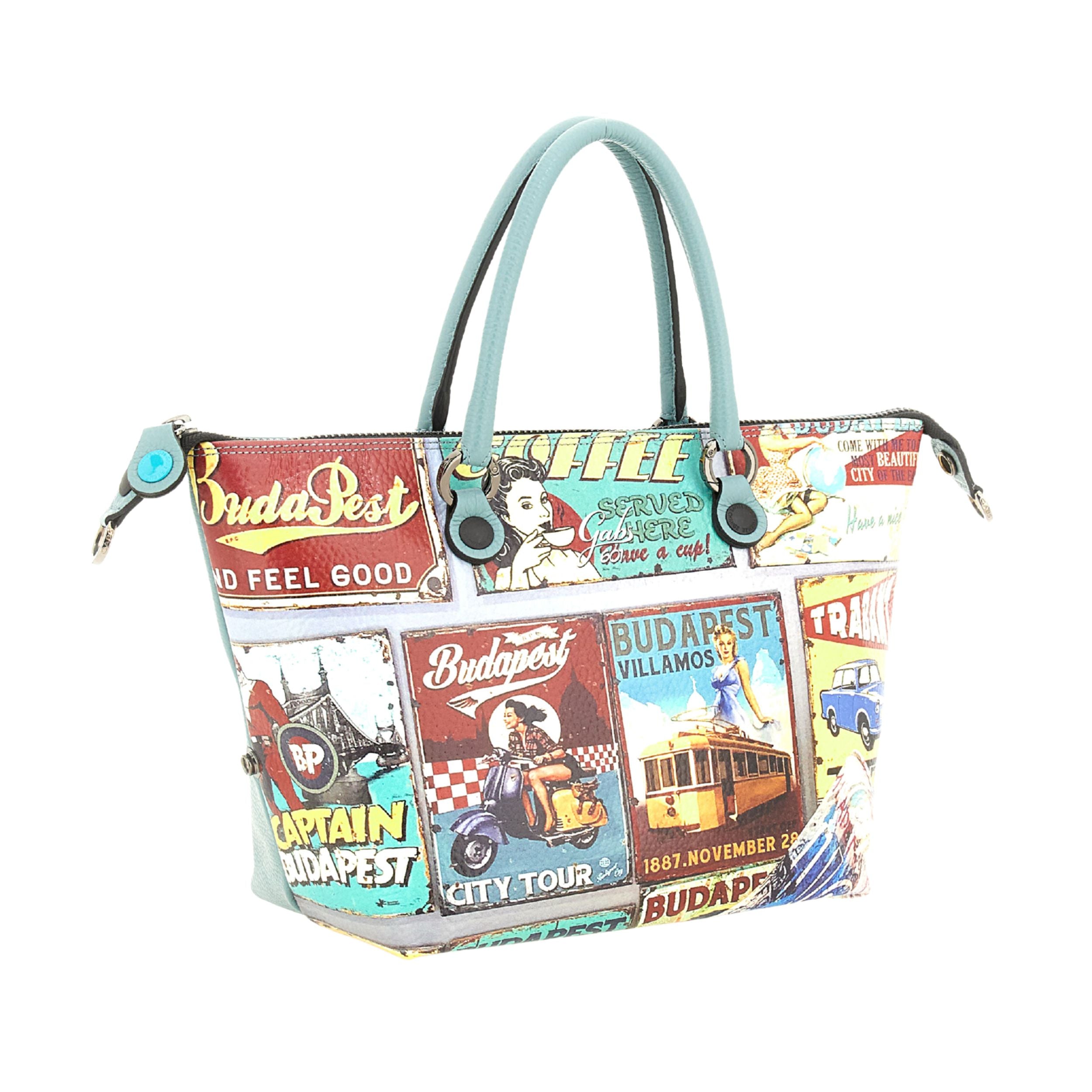 Gabs G3 Plus M Basic Borsa Zaino Trasformabile Hobo Shopper Tote Bauletto in Pelle Stampa 601