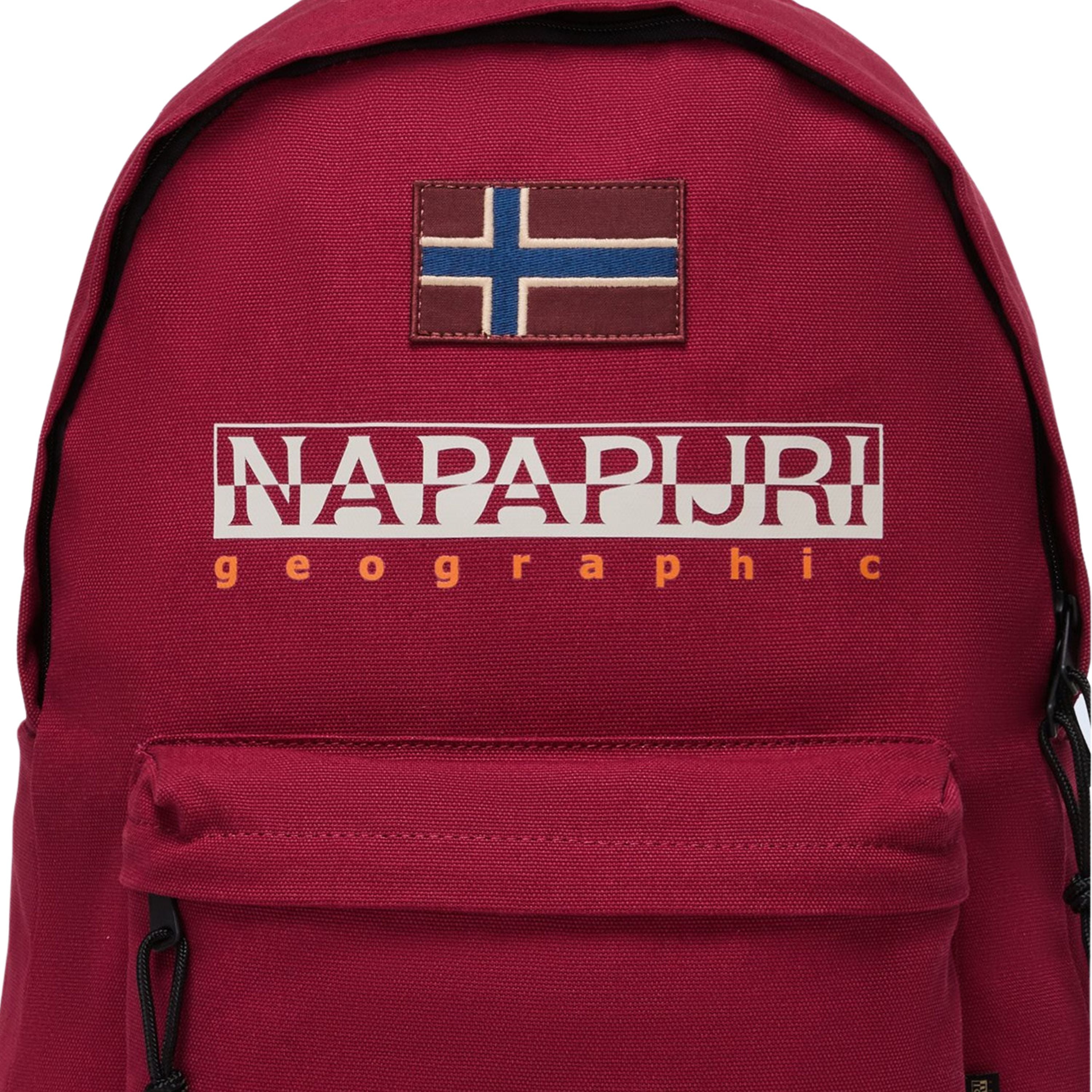 Napapijri Women Unisex Backpack Rugged Cotton Logo Grey Men