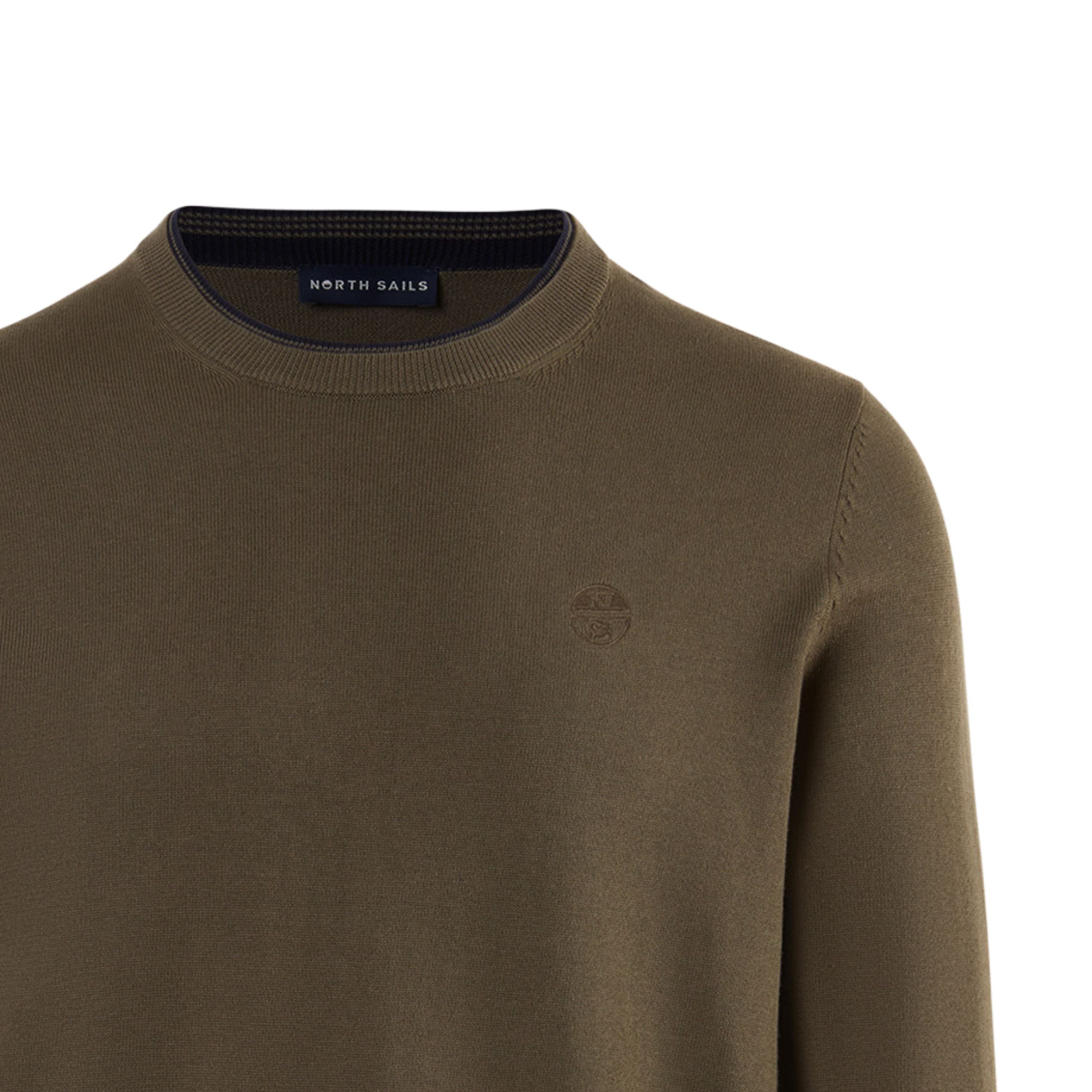 North Sails maglia maglioncino cotone CREWNECK KNITWEAR 12GG 699923 0441