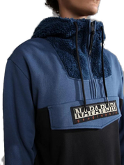 Napapijri Giacca Teddy Orsetto Course Cotone Blu