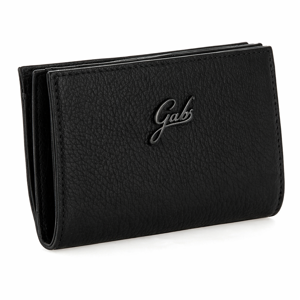 Gabs Portafoglio donna con Portamonete GMONEY14 Pelle 100% Made in Italy - NERO
