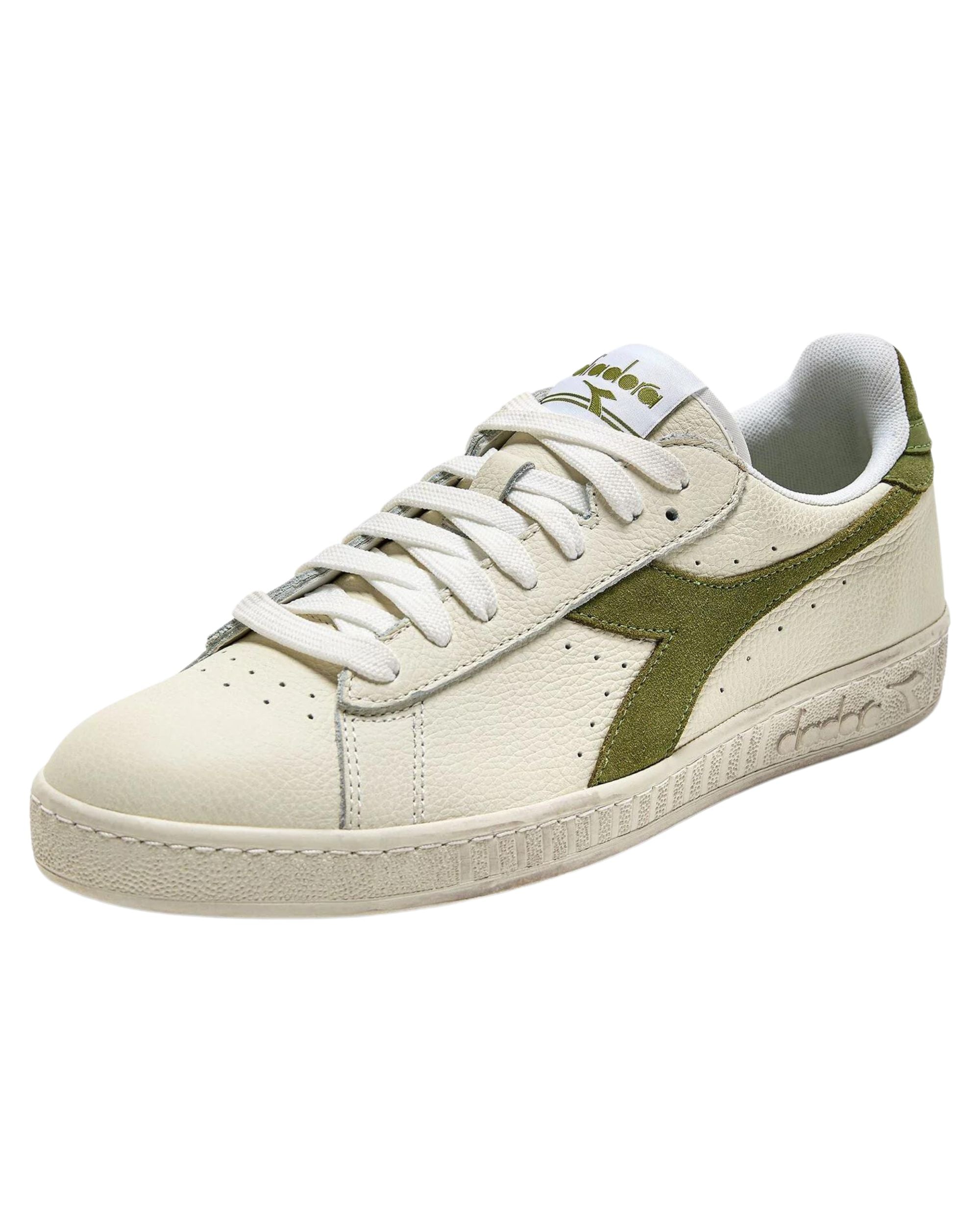Diadora Sneakers Game Pelle Effetto Used Verde