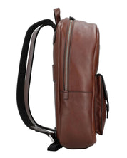 The Bridge Medium Backpack Biagio Line in Brown Leather Unisex