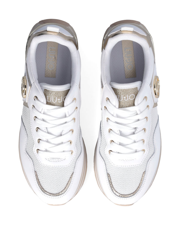 Liu Jo Sneakers Maxi Wonder Pelle Bianco 2
