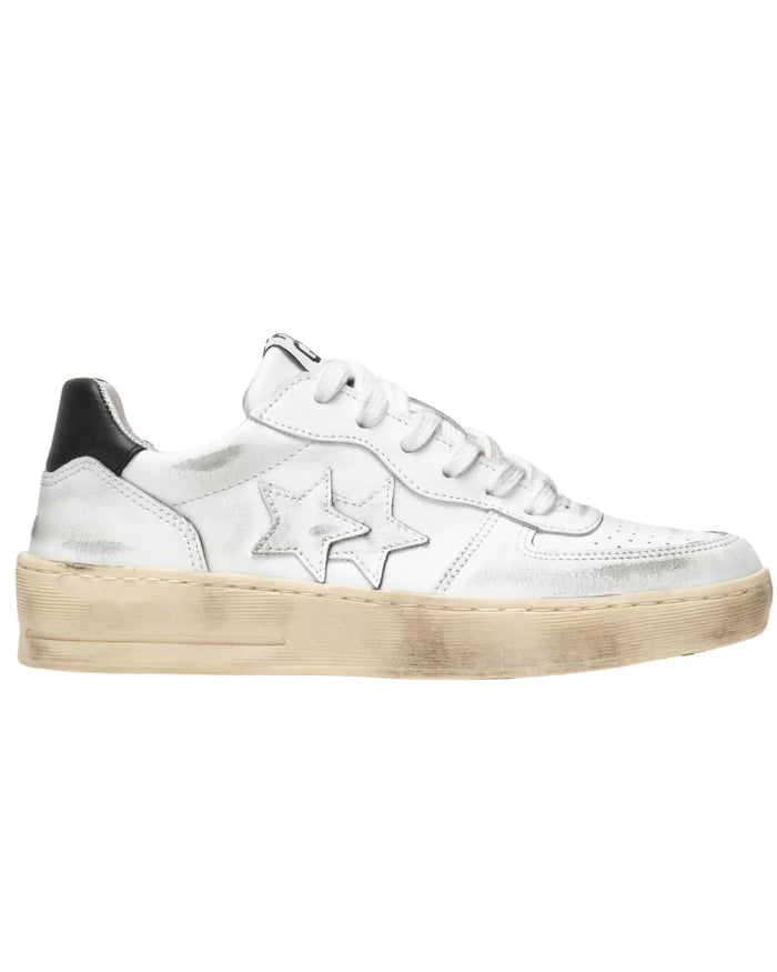 2Star Sneaker Padel Pelle Bovina Bianco 1