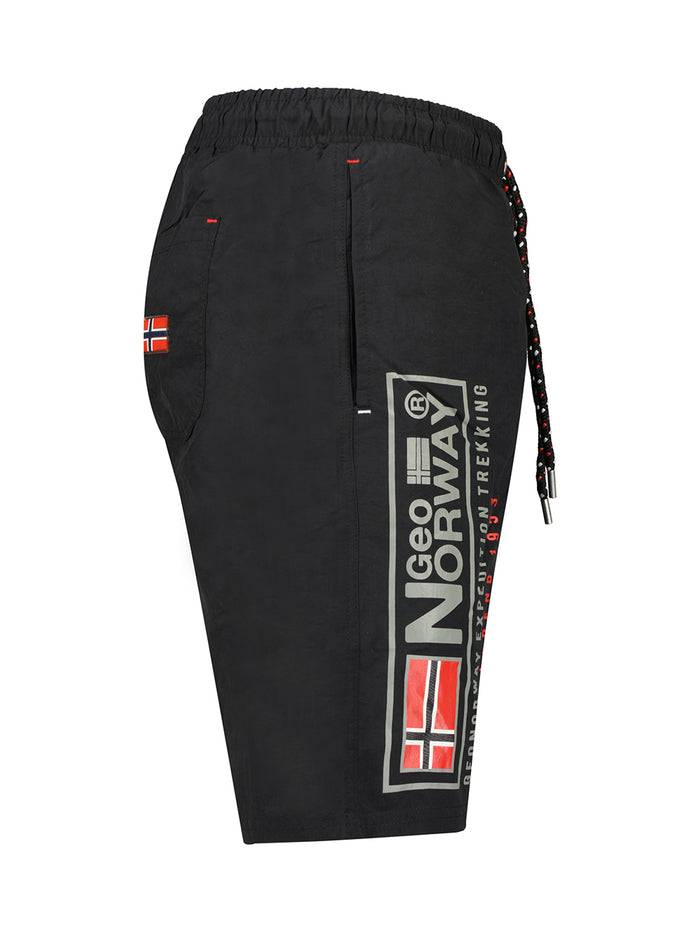 Geographical Norway Bermuda Mare Piscina Corto Nero Uomo 3