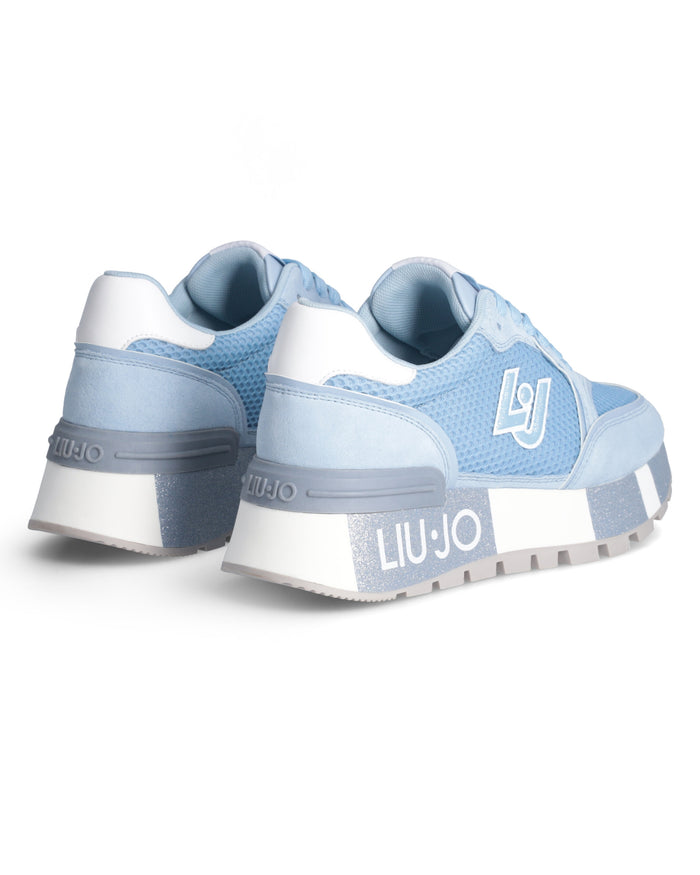 Liu Jo Sneakers Pelle/Suede Azzurro 4