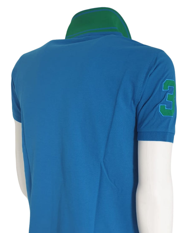 U.S. Polo Assn. T-Shirt Numero Blu Cotone-2