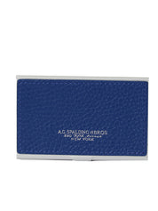 Spalding &amp; Bros Ag Business Card Holder Blue Unisex