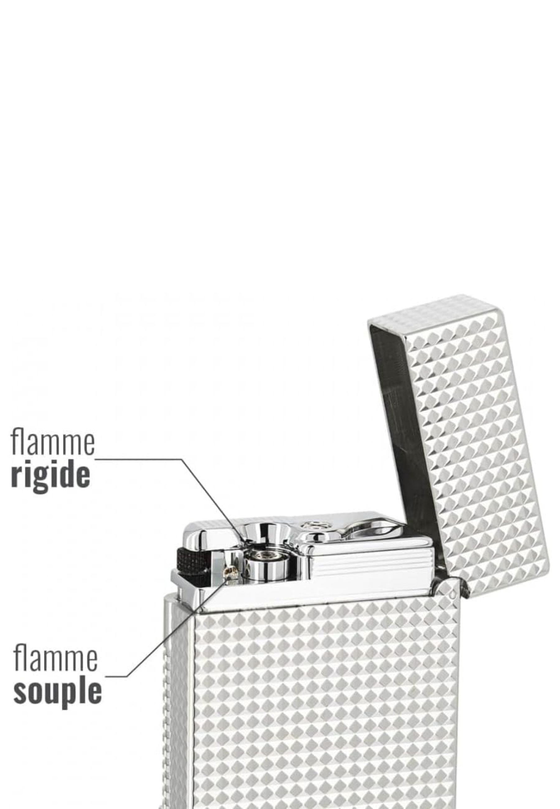 Stdupont Powerful Flame Windproof Rechargeable Silver Unisex