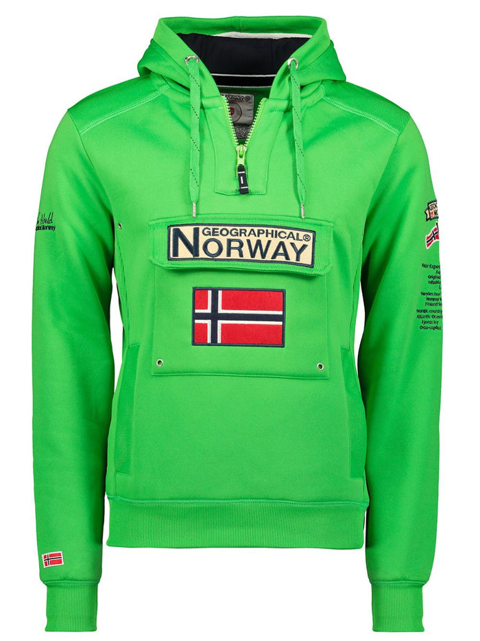 Geographical Norway Cappuccio Verde Uomo 1