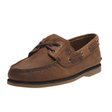 Timberland Scarpa da Barca Uomo Classic 2-Eye Tomaia in Pelle Marrone