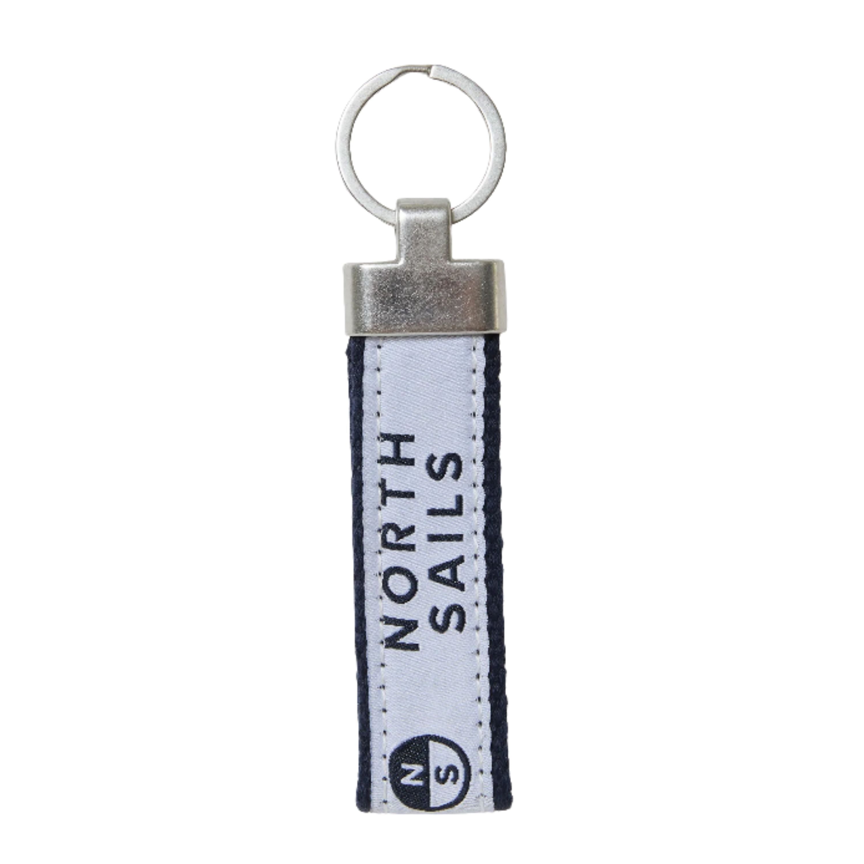 North Sails portachiavi keyring nastro logato ring bianco 623266