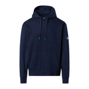 North Sails Felpa manica lunga hoodie con costine laterali blu navy 691262