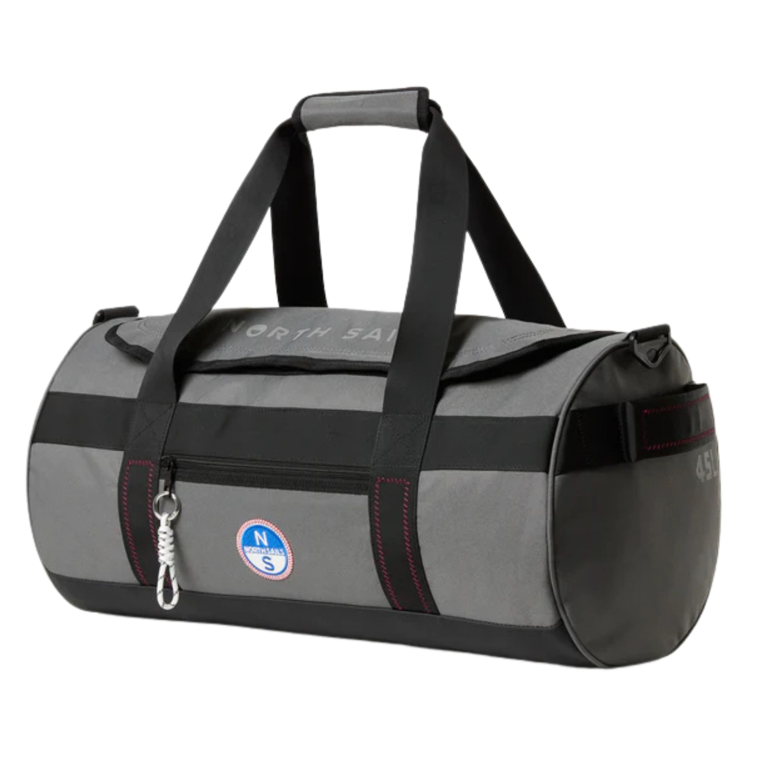 North Sails Duffle Borsona Cordura canvas di cotone spalmato 59x30 cm 45 litri Asfalto 631045