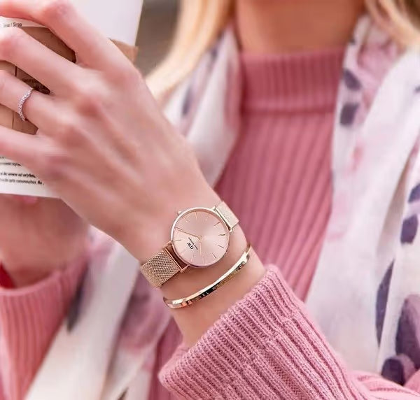 Daniel Wellington orologio petite 32mm inox 316L rose gold madreperla