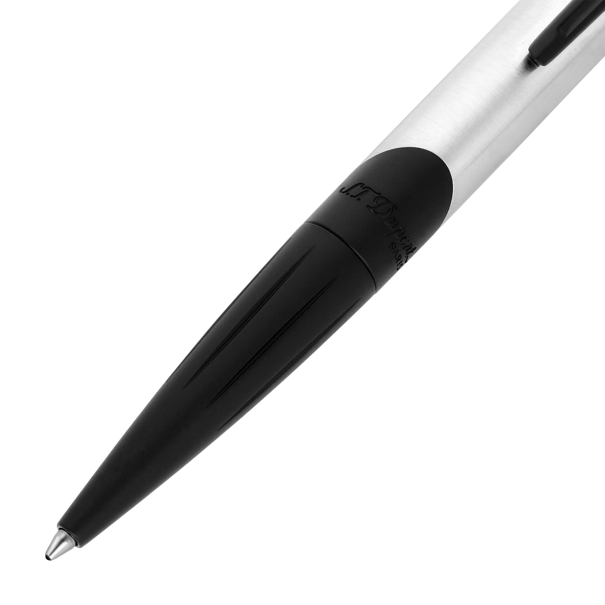S.t.dupont biro penna sfera Defi millenium nero e cromo in ottone 153x13 - 38 g 405004