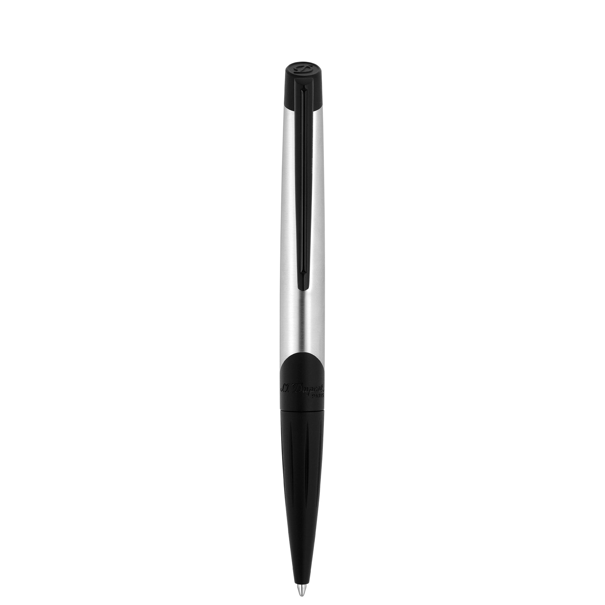 S.t.dupont biro penna sfera Defi millenium nero e cromo in ottone 153x13 - 38 g 405004