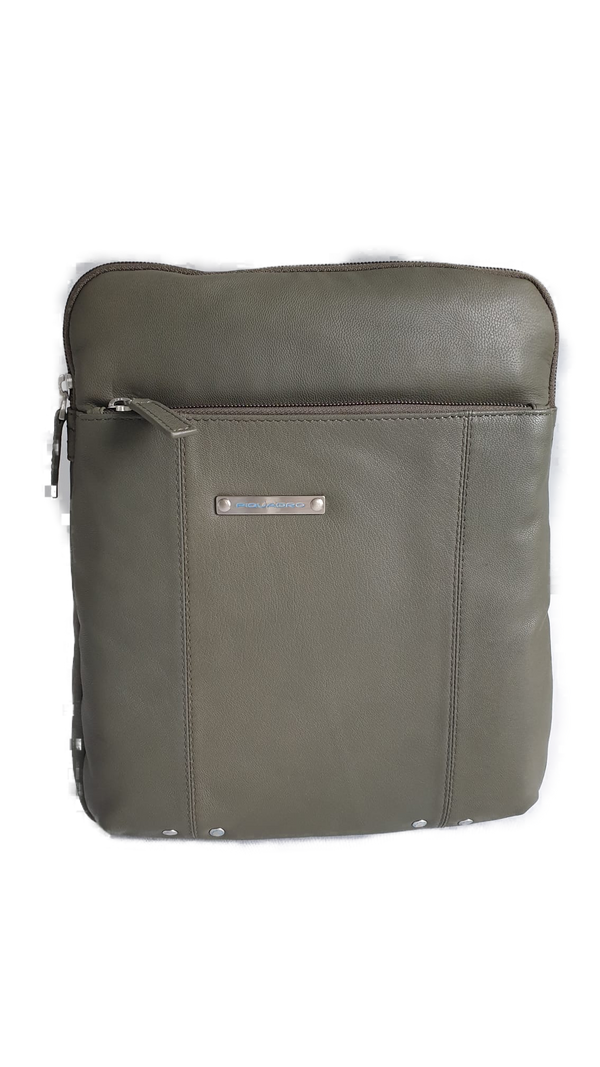 Piquadro Organized Shoulder Bag Ipad Holder Green Men-2