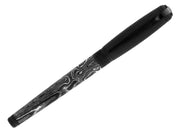 S.t.dupont biro penna roller fibra di carbonio Pvd lucido nero storm 14,8x1,5 cm 412395L