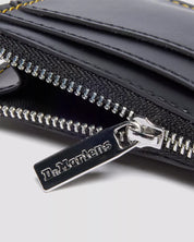 Dr. Martens Portacarte Black Kiev Pelle Nero Unisex con Portachiavi