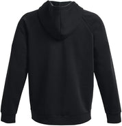 Under Armour felpa full zip pile misto cotone cappuccio RIVAL uomo allenamento UA nero