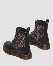 Dr. Martens Stivali Stringati 1460 Vonda TF Black Genix Nappa Nero Donna