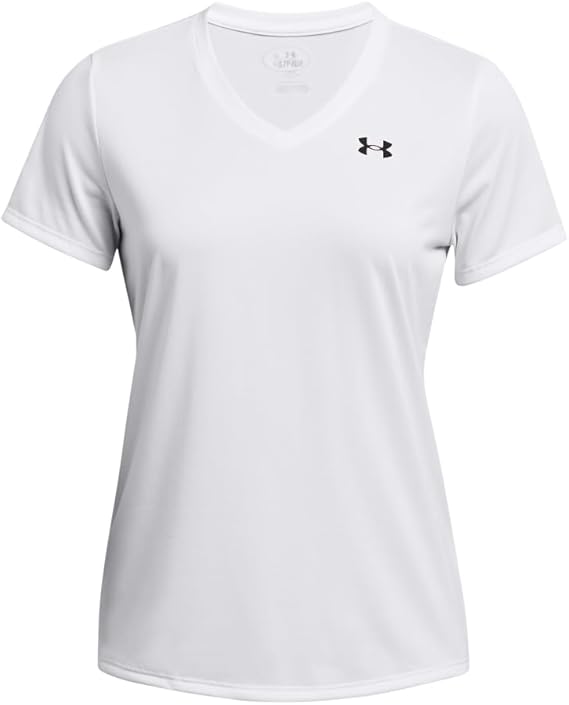 Under Armour t-shirt donna elasticizzata allenamento UA Tech ad asciugatura rapida bianco
