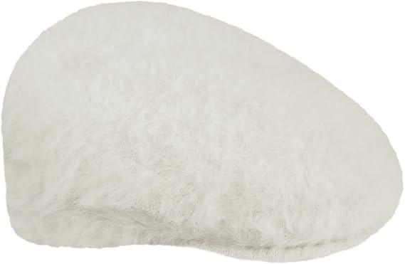 Kangol Cappello Furgora 504 Iconico in Misto Angora e Acrilico Bianco Avorio Unisex