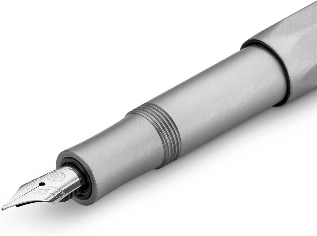 Kaweco STEEL SPORT Fountain Pen penna stilografica gift box acciaio
