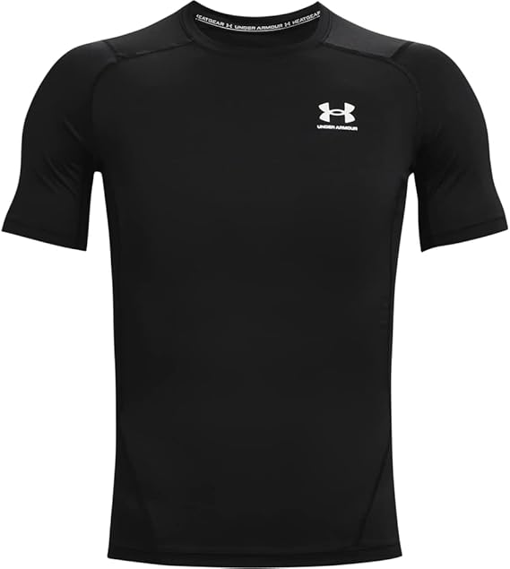 Under Armour HEATGEAR maglia t-shirt compressione allenamento corsa uomo men nero