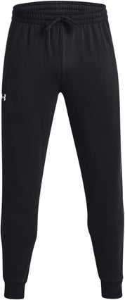 Under Armour RIVAL fleece pantaloni allenamento corsa uomo men pile nero