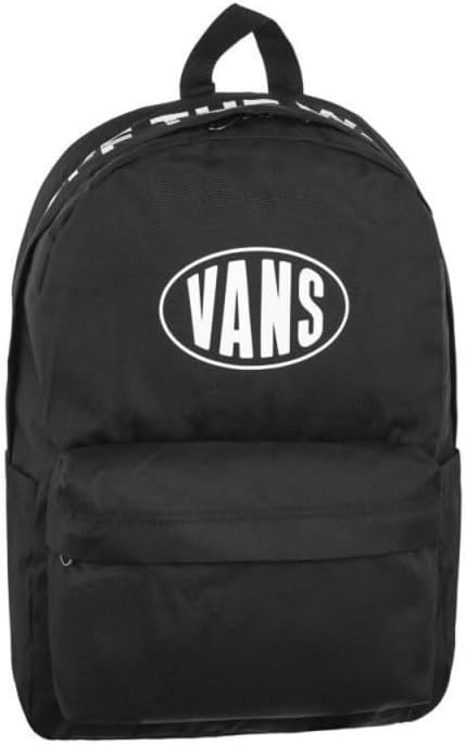Vans Zaino Old Skool 22 litri Casual in Poliestere Riciclato Nero Bianco Unisex