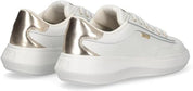 Liu jo scarpe donna sneakers Casper 01 pelle Bianco/Oro Rosa